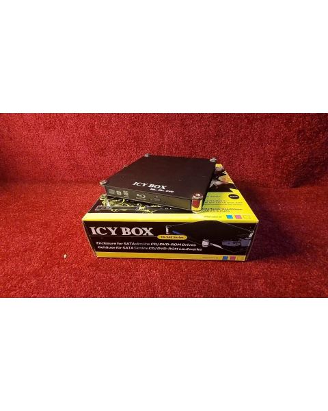 ICY BOX Ultra Slim  Externer Player  *Blu-ray / DVD , Windows / Mac, USB 2.0, eSATA Anschluss