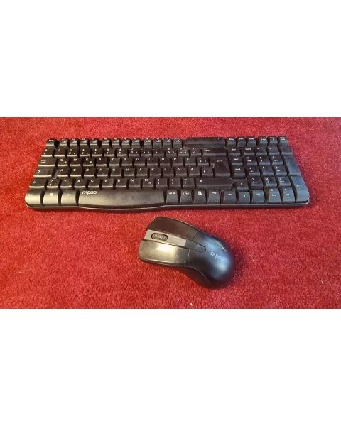 Rapoo Tastatur + Maus Wireless *Mängel: Maus Rad