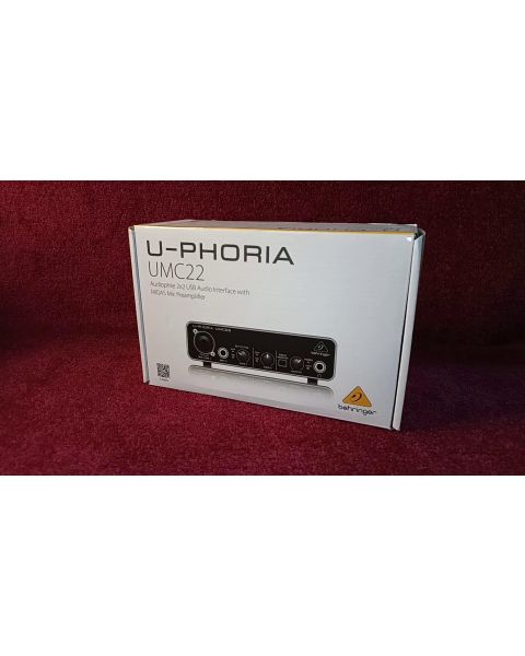 Behringer U- Phoria UMC22 *2x2 USB, Audio Interface