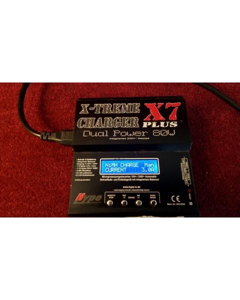 Hype X7 Plus X-Treme Charger *Charger mit, Balanceradapter, Lipo Ladegerät, RC, 230V