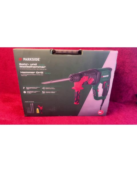 Parkside PBH 1050 D4 Bohrhammer  *Meißelhammer , 1050 Watt , mit Koffer, Spitz- , und Flachmeißel