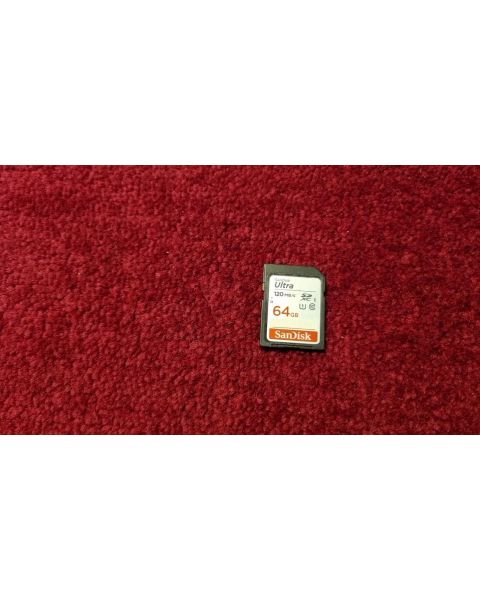 SANDISK Ultra 64 GB, 120 MB/s SDXC, U1, UHS-I * 64 GB, 120 MB/s,  SDXC, U1, UHS-I