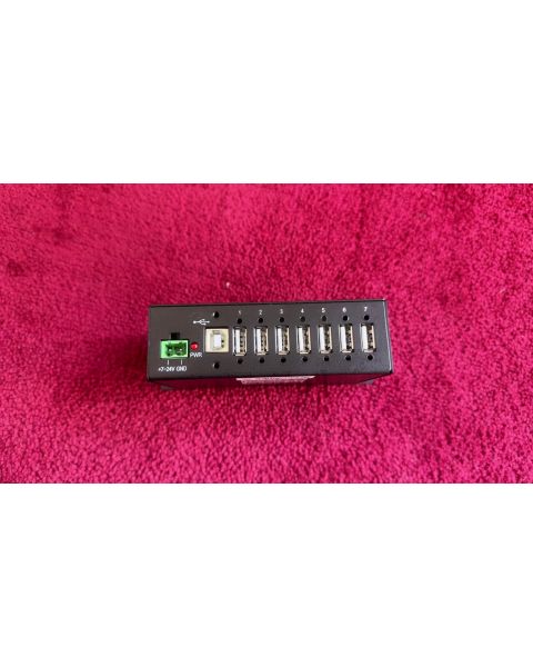 USB 2.0 7-Port Metall Hub  *verschraubbare , Anschl.