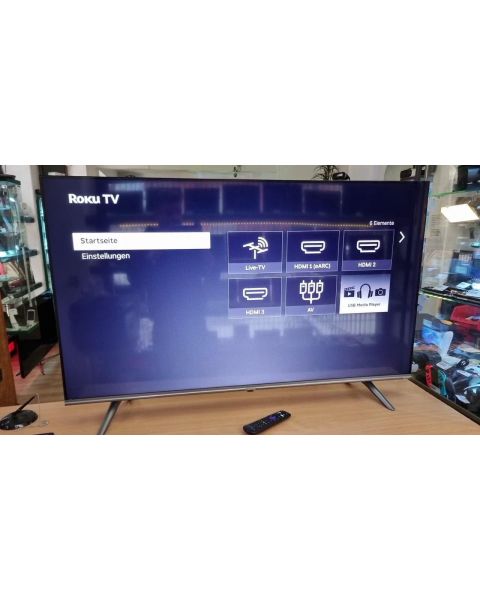 Coocaa 43R5G Roku LED TV UHD Smart TV 43 Z *DVB-C, DVB-S2, DVB-T2, Triple-Tuner, 4K Ultra HD, WLAN integriert, DTS, Dolby Digital, Dolby Digital Plus