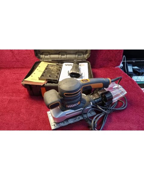 Schwingschleifer WORX Cyclonic WX642 * 270W, 6.000 bis,  12.000 U/min., inkl. Zubehör