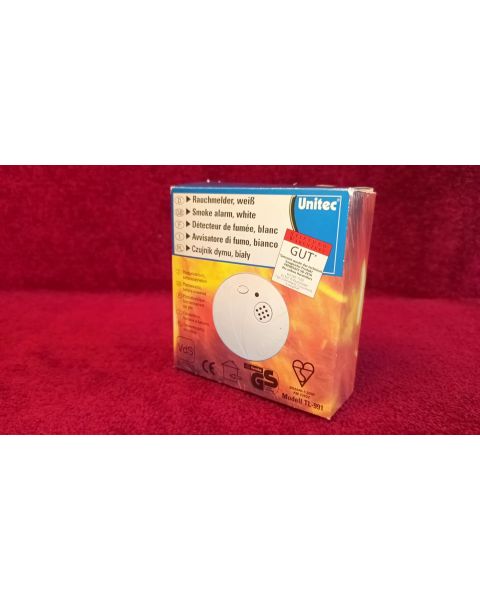 UniTEC Rauchwarnmelder *Durchmesser 9 cm,  85 dB, Batterielaufzeit -, 1 Jahr