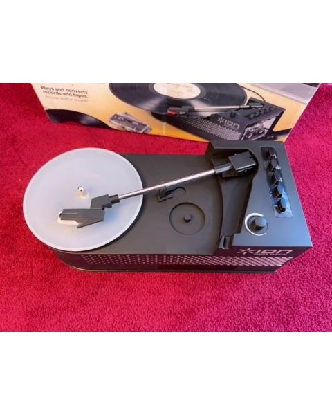 ION Duo Deck Tragbarer Plattenspieler und Kassettendeck *zum Digitalisieren, USB
