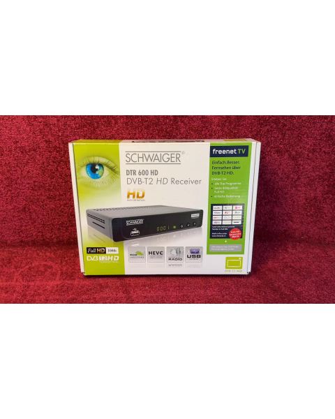 Schwaiger DVB -T2 Receiver DTR 600HD *DVB-T2, in OVP