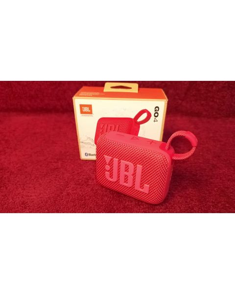 JBL GO 4 Bluetooth Lautsprecher Rot NEUWERTIG OVP *Wasser- und,  staubgeschützt , (IP67) Bluetooth,  Sound mit Bass