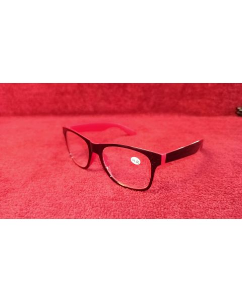 Lesebrille rot schwarz 1,5 Dioptrien *1,5 Dioptrien