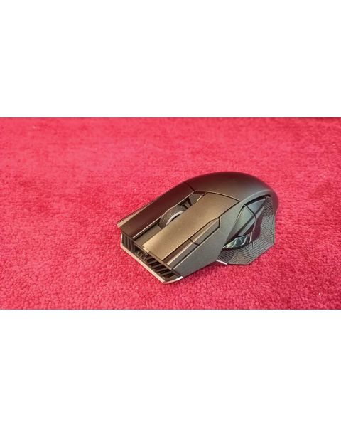ASUS ROG Spatha X Gaming Maus (kabellos, kabelgebunden, magnetische Ladestation, 12 programmi *RGB beleuchtet, 400IPS, PixArt PAW 3370, Daumenauflage