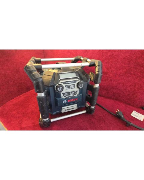 Bosch GML 20 Baustellenradio *18V Bosch Akkus, 20 Watt, Aux-Out, USB, SD, 2X Aux-In, 12V DC Strombuchse