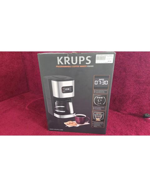 Krups KM480D Excellence Edelstahl  *Programmierbare,  Filterkaffeemaschine, 24-Stunden-Timer,  Brühstärkeauswahl
