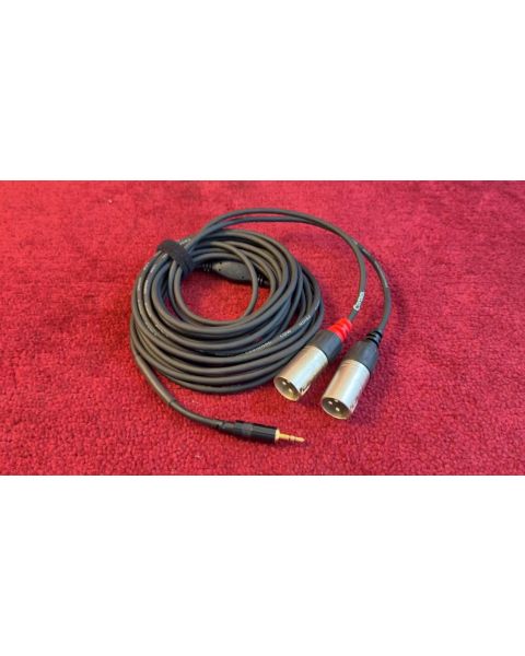 3,5mm Klinke Stereo auf 2x XLR male *3m
