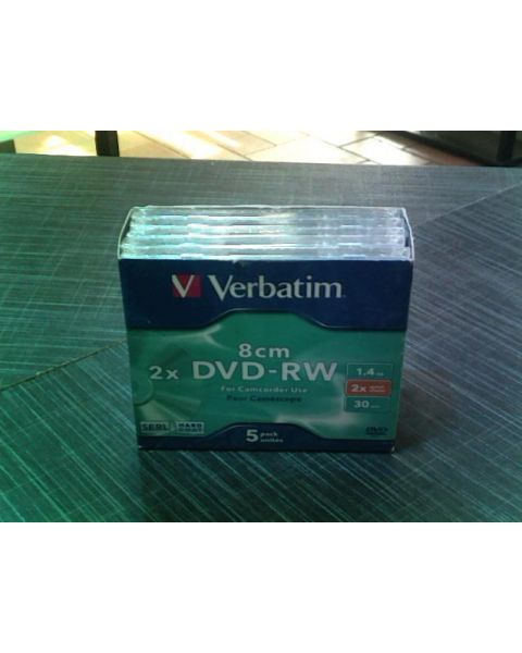 Verbatim 8 cm DVD-RW 5er Pack ** Neu *