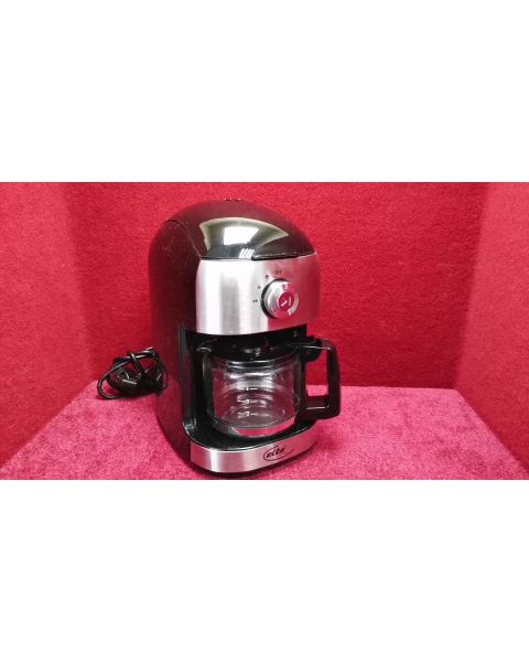 ELTA Kaffeemaschine mit Mahlwerk, edelstahl/schwarz, KM-500G *0,5 Liter, 500W, Kaffeepulver möglich