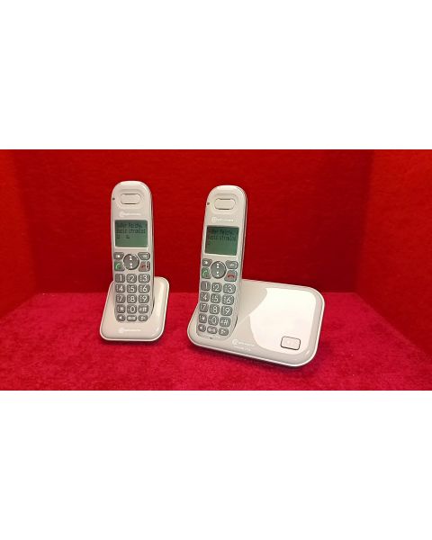 Amplicomms PowerTel 2700 Festnetztelefon *2x Mobilteil, Optical Alarm