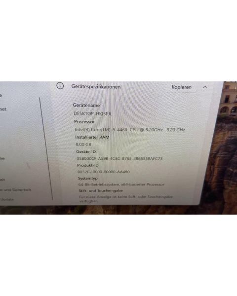 Intel PC System i5 4. Gen *WINDOWS 11, 8 GB Ram, 1 TB HDD, Graka.GTX 970