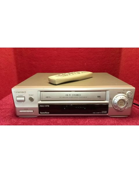 Aiwa FX5200 VHS Player *4 Head, NTSC Playback , on PAL, 2x Scart