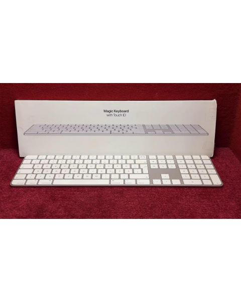 Apple Magic Keyboard mit Touch ID und Ziffernblock: Bluetooth, wiederaufladbar. Kompatibel mit Mac Computern mi *Touch ID, mit Ziffernblock, Kabellos