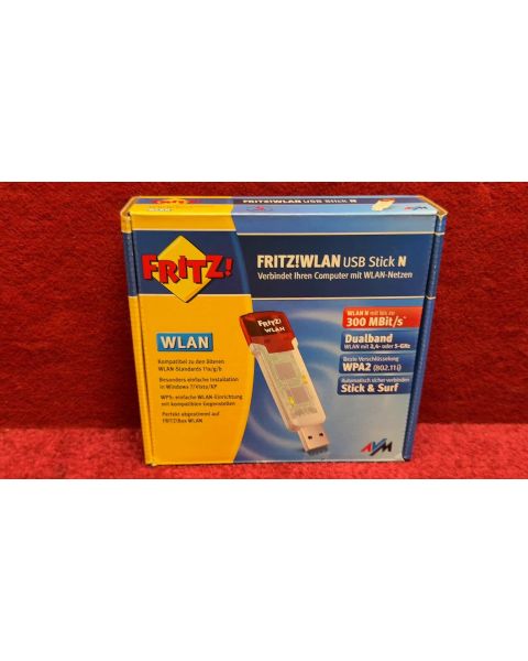 AVM FRITZ!WLAN USB Stick N WPA2 300 MBit/s *bis zu 300 MBit/s, Dualband 2.4/ 5 Ghz