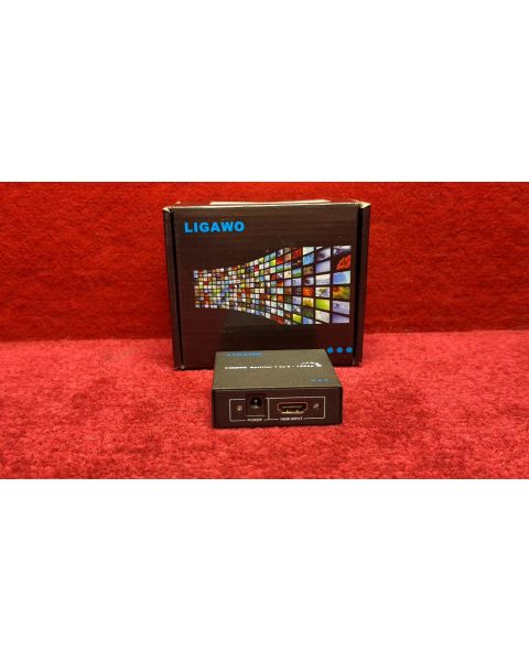Ligawo HDMI-Splitter, 1x2, 3D, schwarz  *1 zu 2 , 1080p
