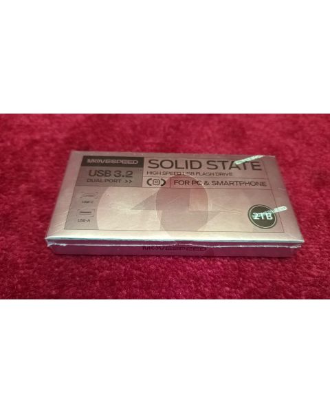 Movespeed Solid State USB 3.2   *Dual Port , 2TB, USB-C , USB-A