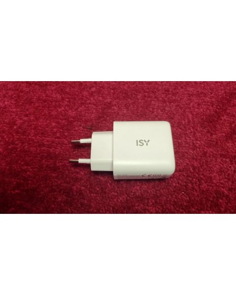 ISY IWC 4065 65W Ladegerät Universal, Weiß DUAL USB C & USB A 