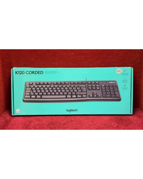 Logitech K120 USB Tastatur  *US Tastenlayout, neuwertig in OVP