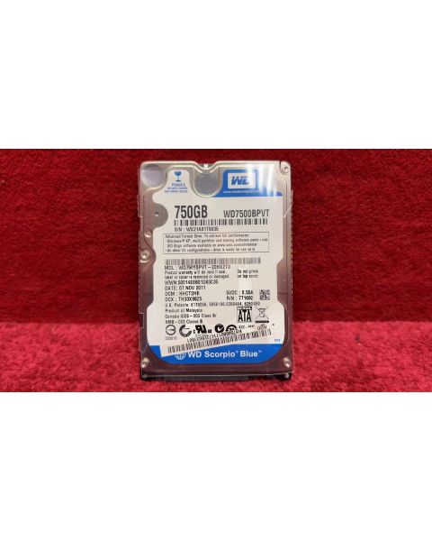 WD Blue 2,5 " Zoll 750 GB HDD *S-ATA
