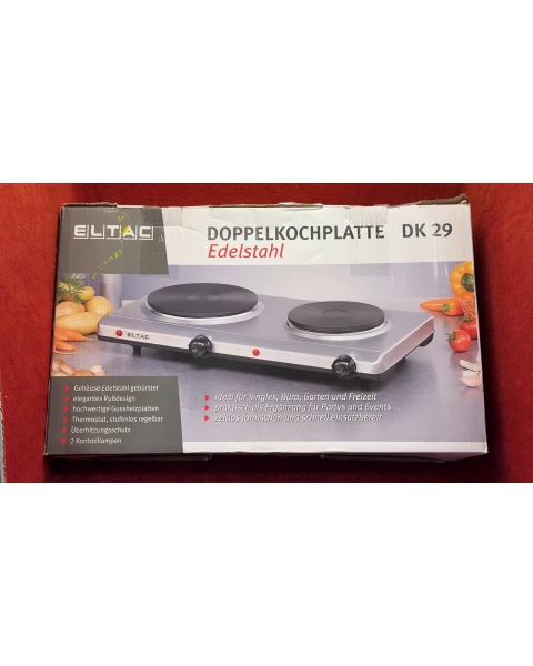 Eltac Doppelkochplatte DK29 *145 mm = 1000 W, 180 mm = 1500 W