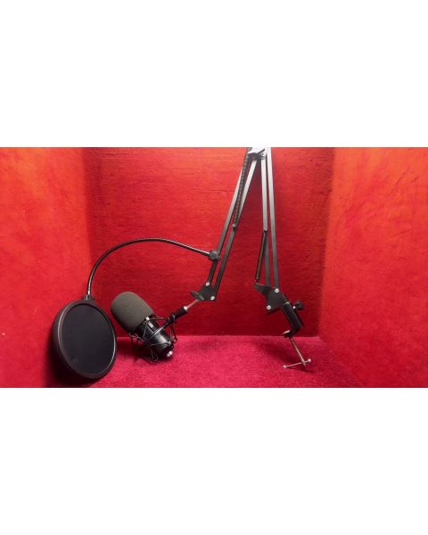 AUKEY Kondensatormikrofon Set Pro *Mikrofonspinne, Mikrofonarm, Tischbefestigung, Pop Schutz