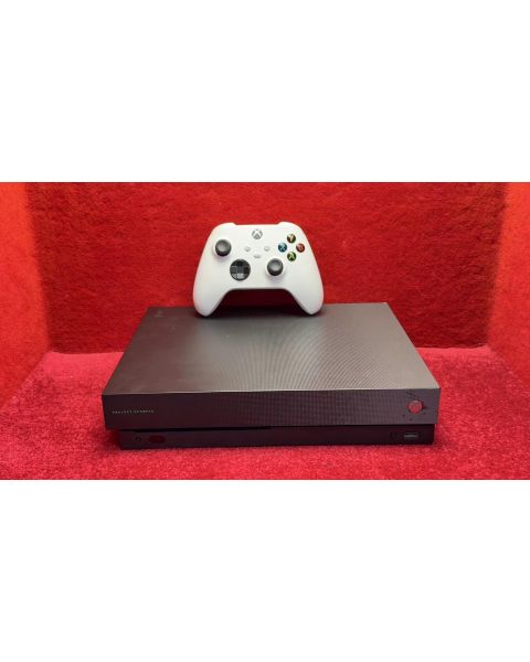Xbox One X 1TB Schwarz *1 Controller weiß