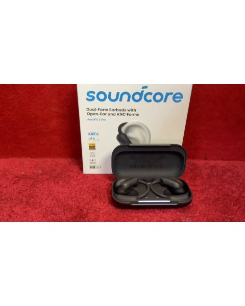 Soundcore Aero Fit 2 Pro Dual-Form Earbuds  ANC Hi-Res Audio IP55 *Wireless Charging, Bluetooth, USB-C, bis zu 7H Akku